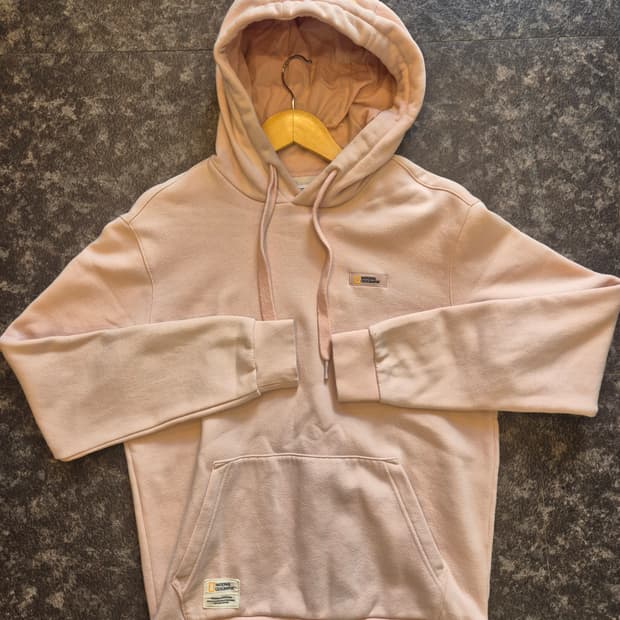 내셔널지오그래픽 핑크 후드티 S