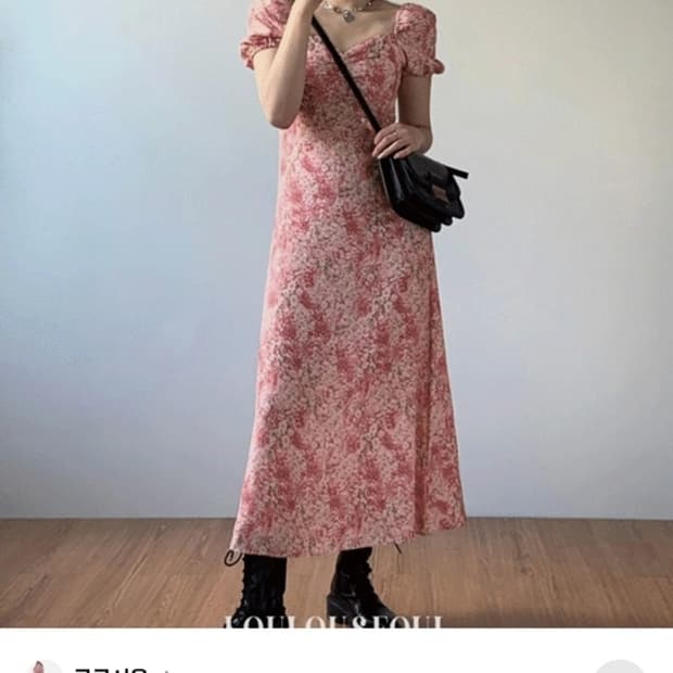 루루서울 마가렛퍼프롱원피스M