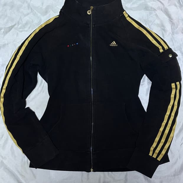 아디다스 초코바나나 면 져지 집업