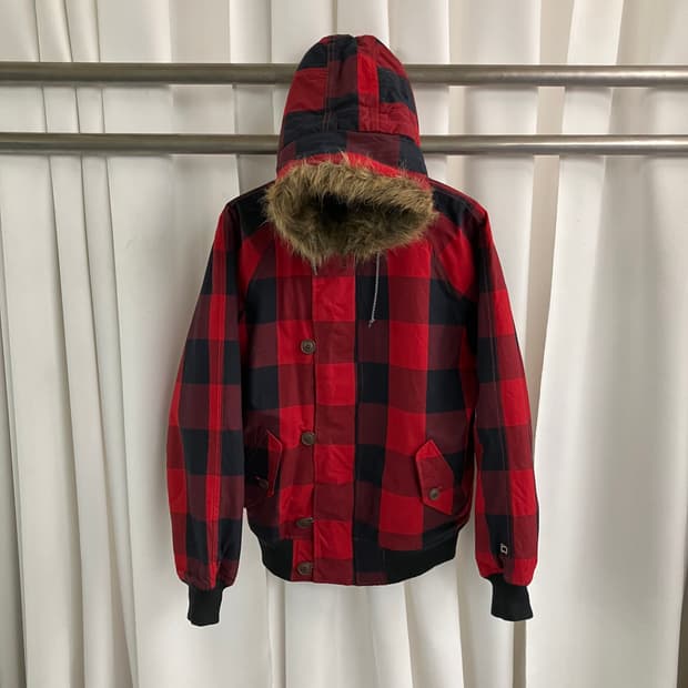 울리치 버팔로 체크 N3B 야상 파카 M