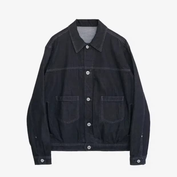 [4] 폴리테루 데님 트러커 인디고