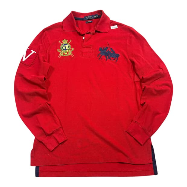 ✨ (바배) 폴로 랄프로렌 더블 빅포니 치프키프 카라 롱슬리브 