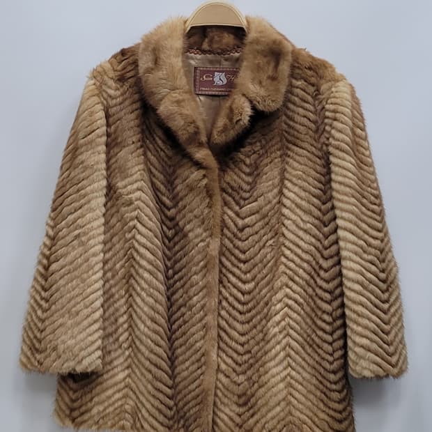 SanHe 천연 밍크 하프 코트 / 여 FREE
