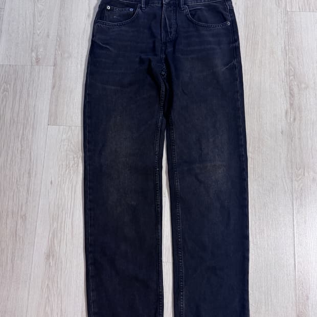 자라 흑청 스트레이트 진