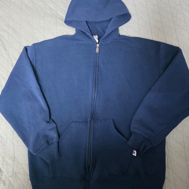 [L] 90s 러셀 애슬레틱 후드집업 네이비 ver. 파인 컨디션