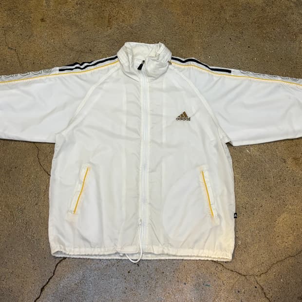 레어 90s USA 빈티지 아디다스 빅삼선 바람막이