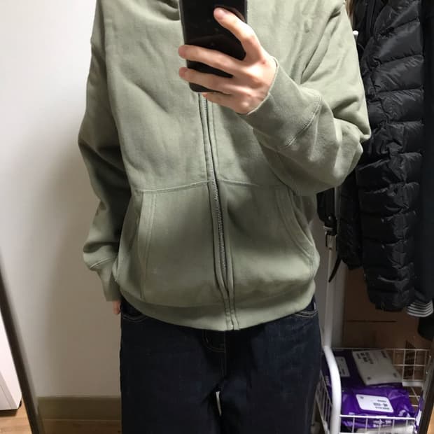 카키스 후드집업