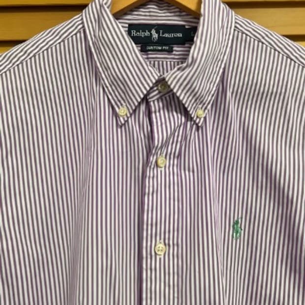 랄프로렌 남성 스트라이프 반팔셔츠 L