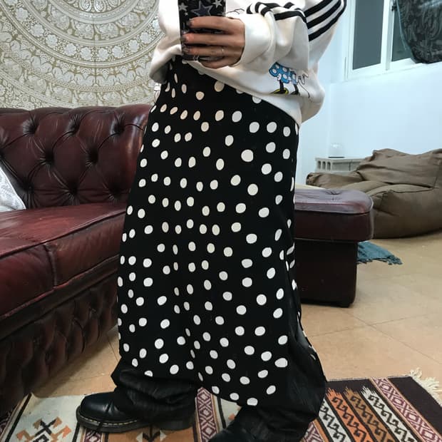 모조에스핀 여성 도트 스커트 