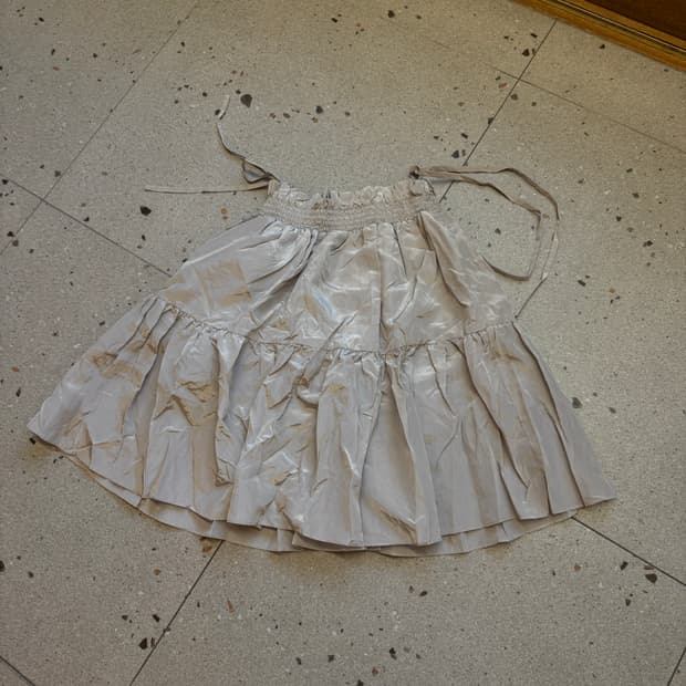 Gyeong 프릴 미니 스커트