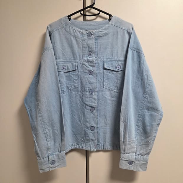 Pyumosso 재팬 데님 가디건 셔츠 L(100)