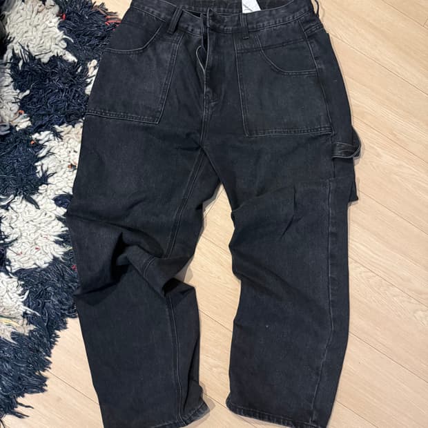 [L] 플라스틱프로덕트 페인터 데님 블랙