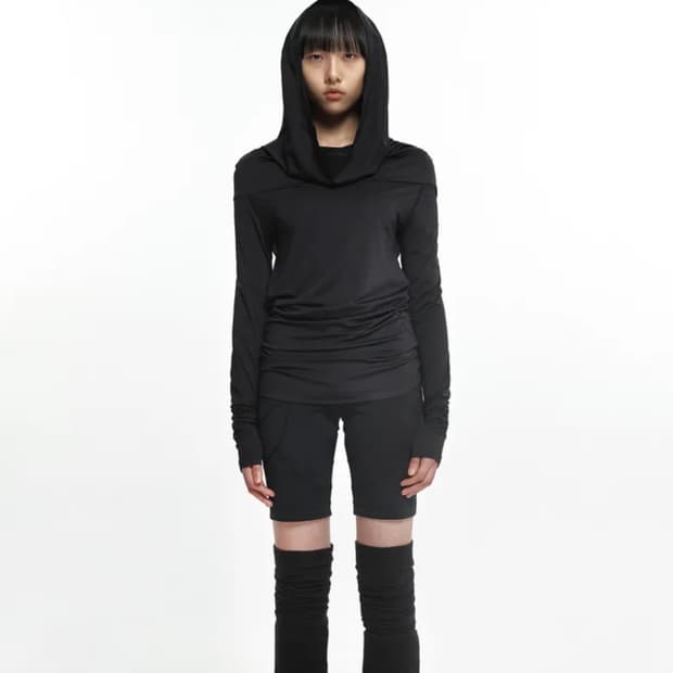 나체 DRAPING LONG SLEEVE BLACK