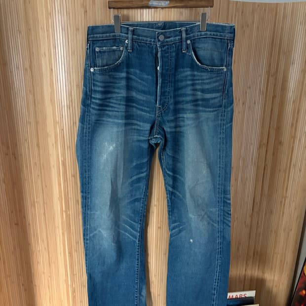 [34] 비즈빔 데님팬츠 셀비지