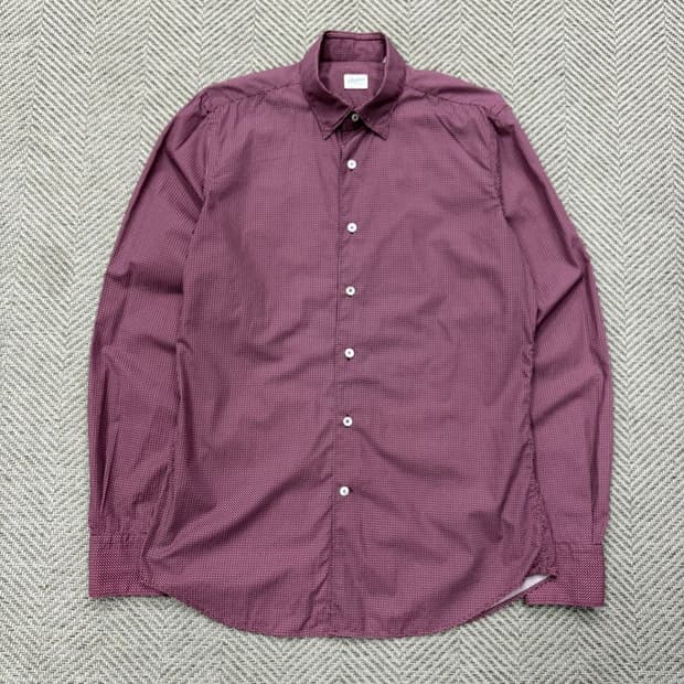 슬로웨어 글랜셔츠 도트패턴 셔츠 v2892