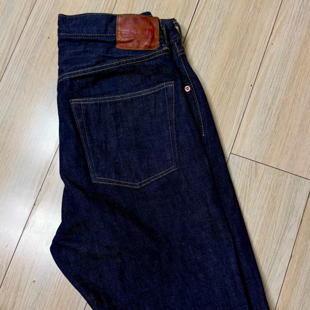 풀카운트 1110w 원워시 슬림스트레이트 데님 32x32