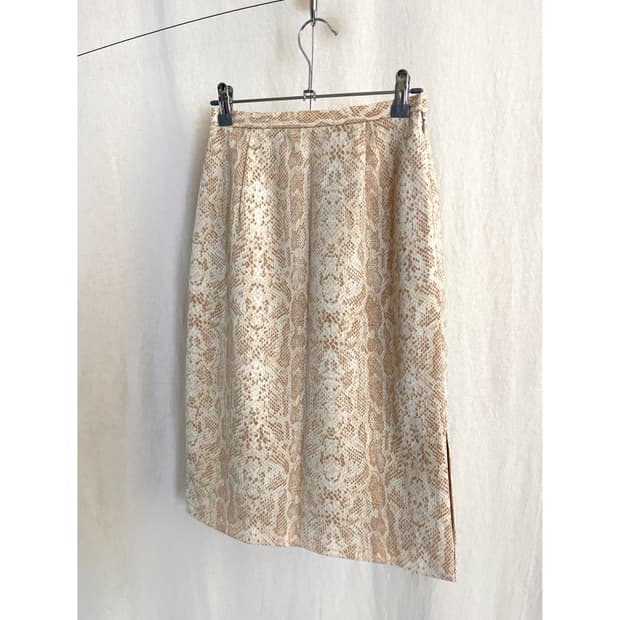 Snake Print Skirt 뱀피 프린팅 스커트