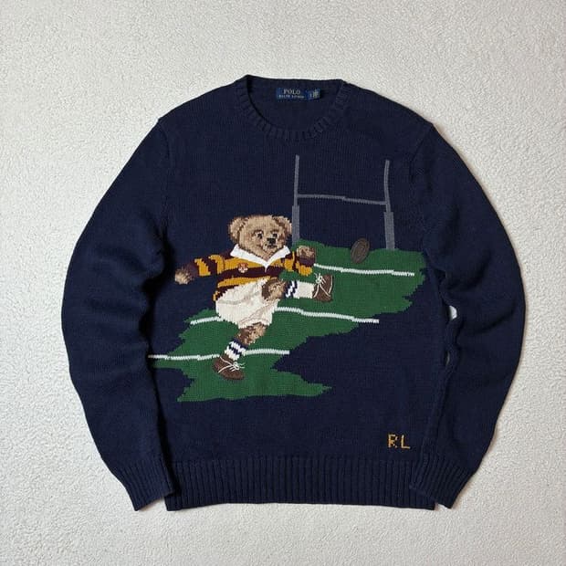 폴로 랄프로렌 신형라벨 럭비 플레이어 베어 니트 PN7303