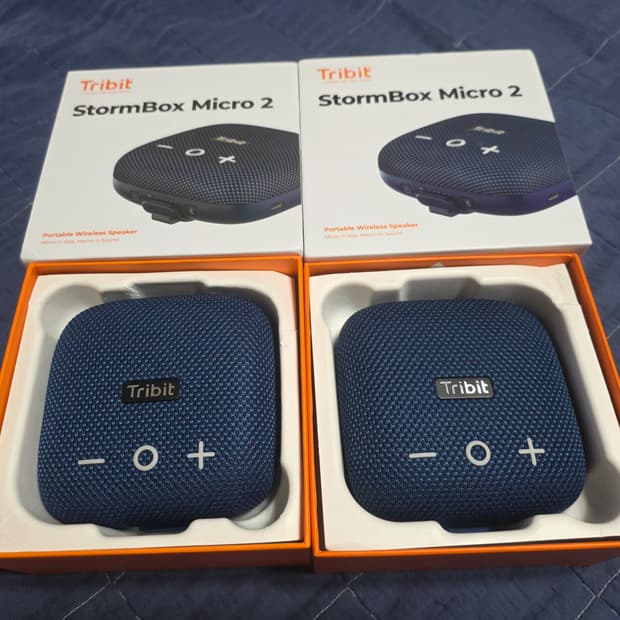 Tribit StormBox Micro 2 블루투스 스피커 블루 2개 일