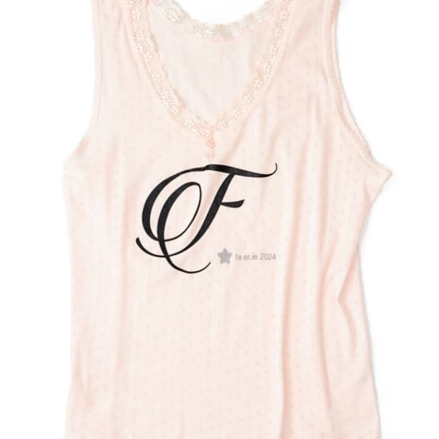샵페어리 F letter lace sleeveless 레이스 슬리브리스