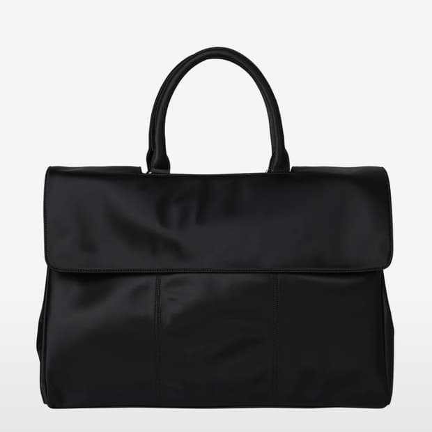 노이즈 나일론 빅 크로스 토트백 - 블랙