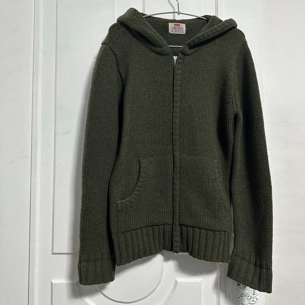 리바이스 니트 후드집업