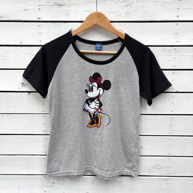 Disney 디즈니 미키마우스 라글란 반팔 티셔츠