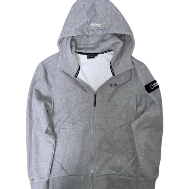 네셔널 지오그래픽 그레이 후드집업