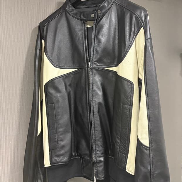 [새상품급 L] 인사일런스 레더 자켓