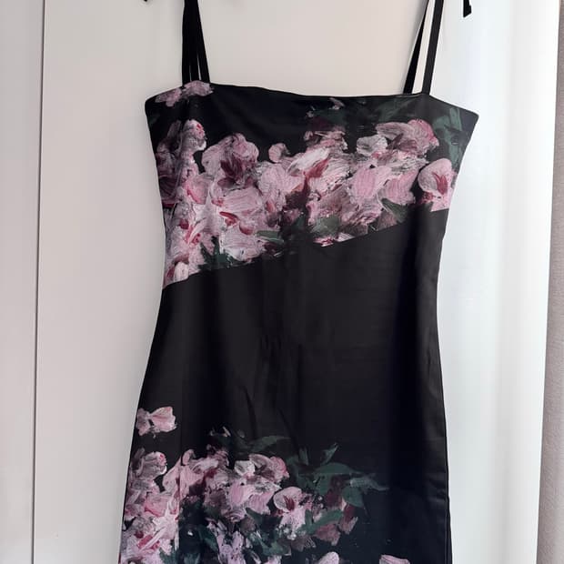 달링유어배드 새틴 블라썸 미니 드레스 오리엔탈