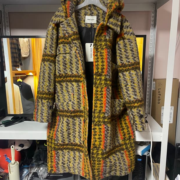 헨릭 빕스코브 체크 패턴 자켓