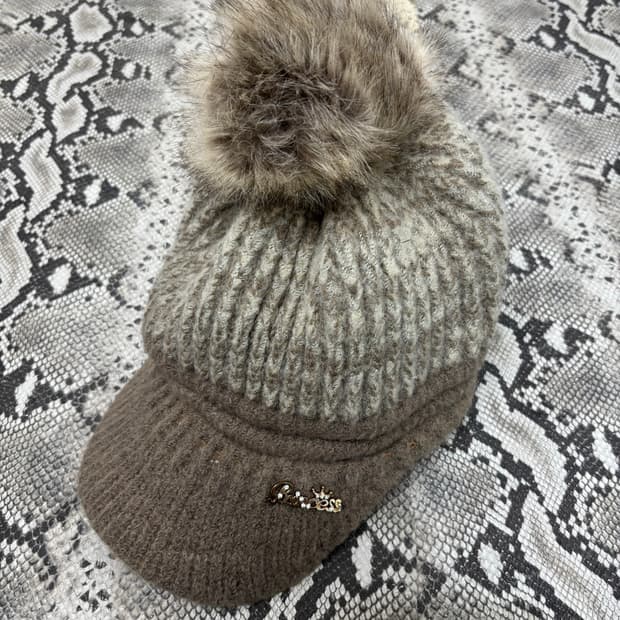 Fur Detail Knit Cap