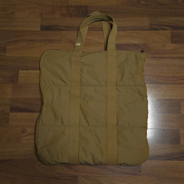 [OS]비즈빔 체크 토트백 카키 VISVIM