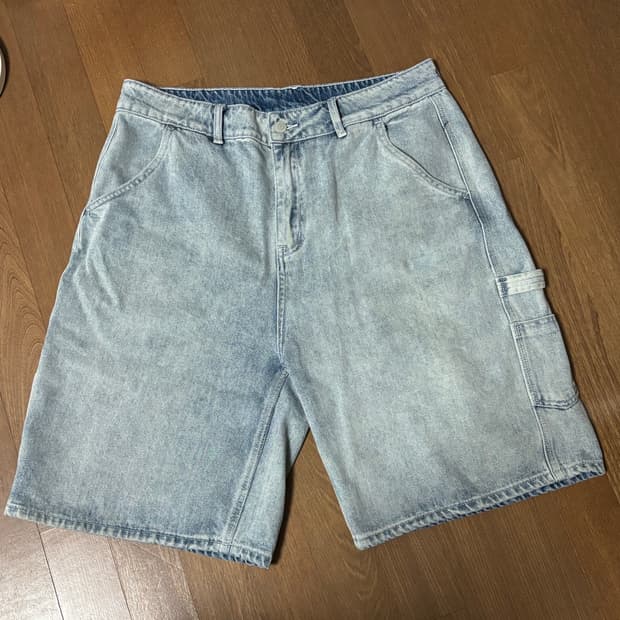 아웃스탠딩 카펜터 데님 버뮤다 팬츠 L