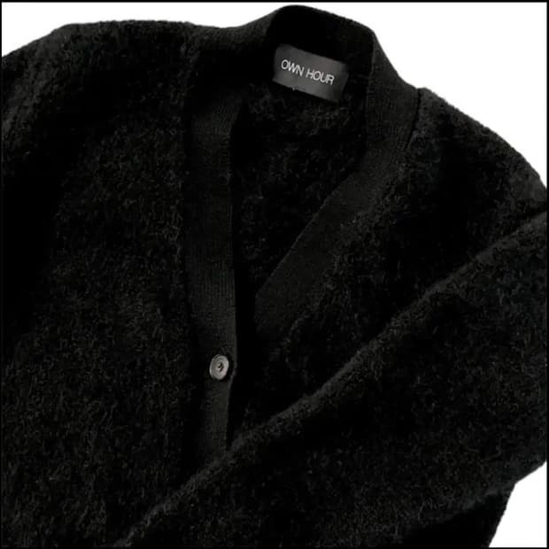 오운아워 ownhour 가디건 블랙