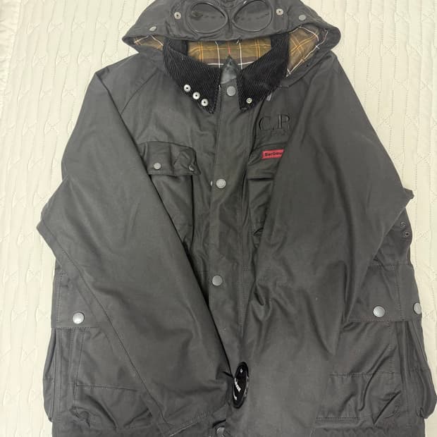 C.P COMPANY X BARBOUR Creel wax jacket