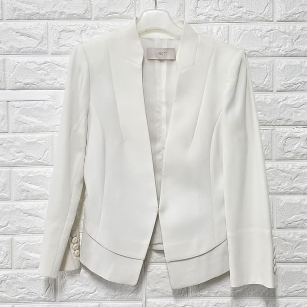 택포// 지고트 화이트 여성 자켓 S