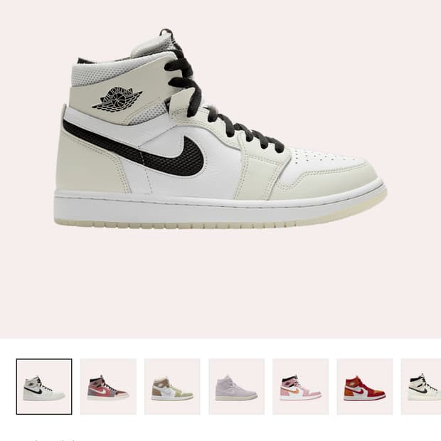 (W) Jordan 1 Zoom Air CMFT Light Bone