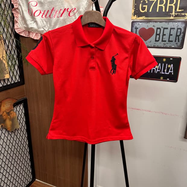 Polo Ralph Lauren, Red Big Pony Pk Top