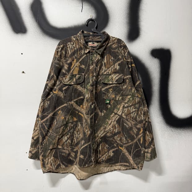 Mossy Oak 모시오크 USA 빅사이즈 리얼트리 카모 긴팔 셔츠