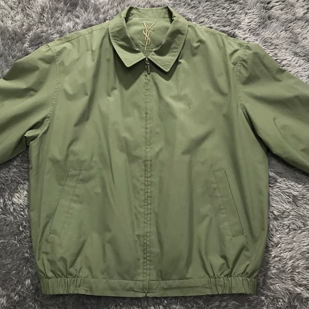 [[XL, A급] 입생로랑(YSL) 빈티지 블루종 자켓#196
