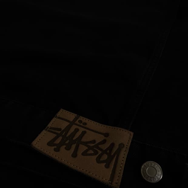 스투시 데님 트러커 자켓 블랙 M