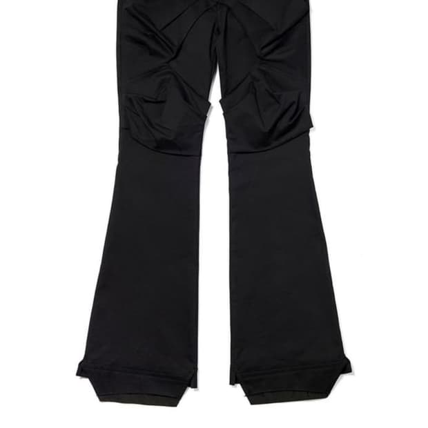 open yy 개더드 부츠컷 팬츠gathered bootcut pants