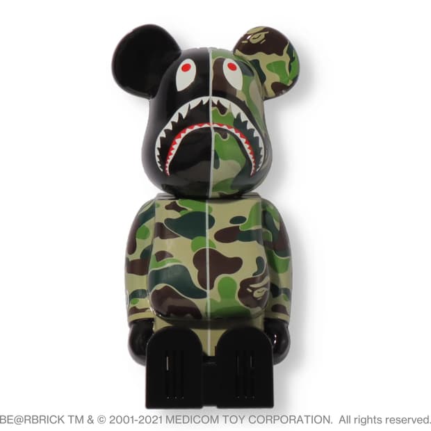 BAPE × BE@RBRICK × cleverin 베이프샤크 피규어