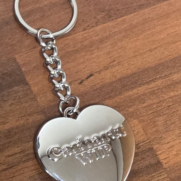 칼하트WIP 하트 키체인 HEART KEYCHAIN (Silver)