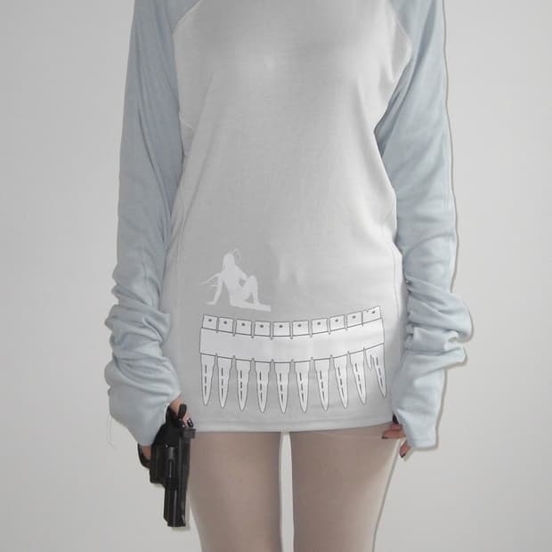 MJZ 몽진존 MAGAZINE LONG-SLEEVE TOP MINT