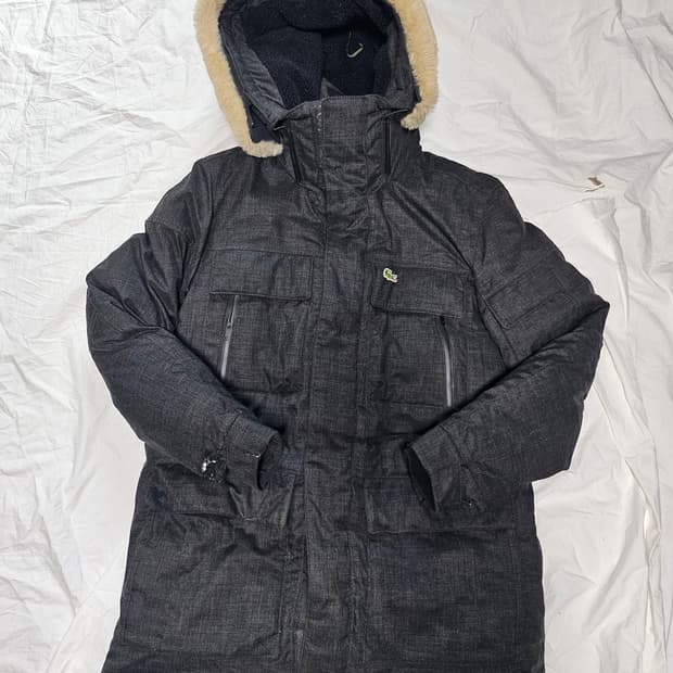 (하자O)라코스테 덕다운 패딩 100