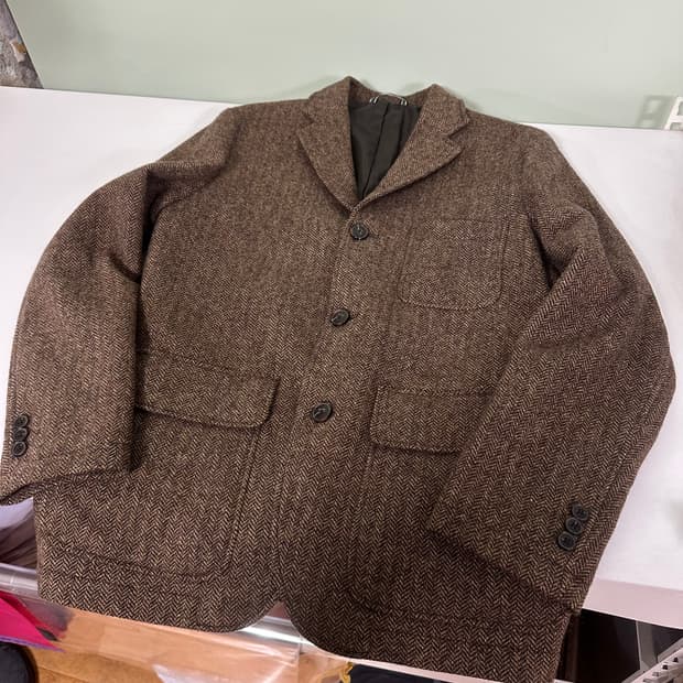 95 GGIO2 지오투 브라운 헤링본 블레이저