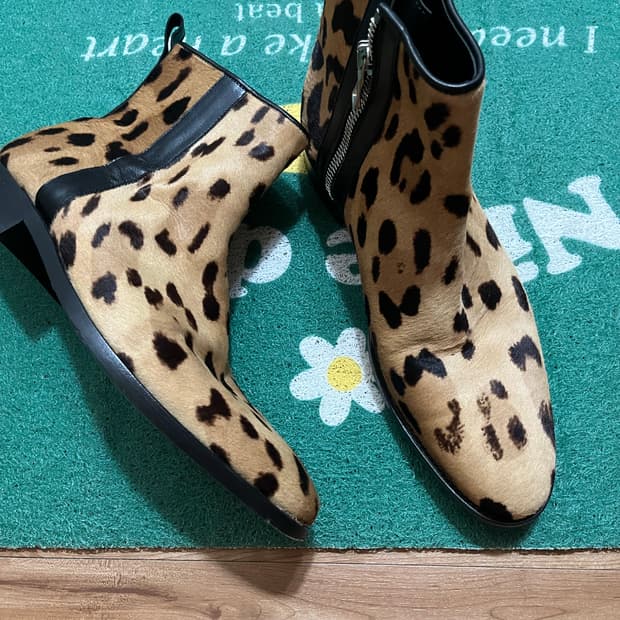 발망 정품 송치 레오파드 부츠