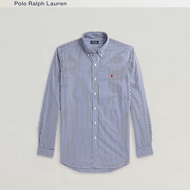 폴로 랄프로렌 클래식핏 스트라이프 셔츠